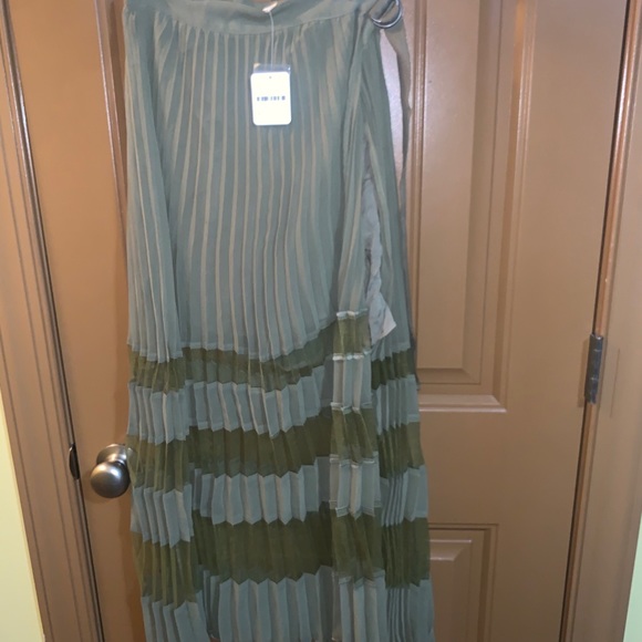 Army Green Free People Skirt - Picture 5 of 8